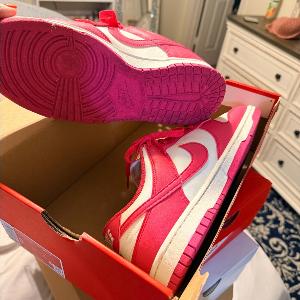 Nike Vibrant Pink and White Shoes